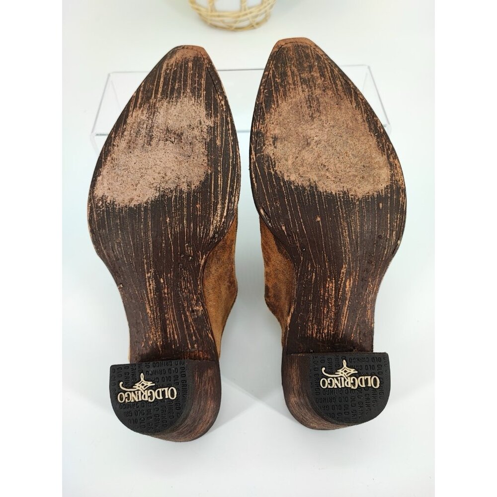 Old Gringo Women’s Leopardito Mules Slide Brown Leather Size 7.5B US - Picture 7 of 9